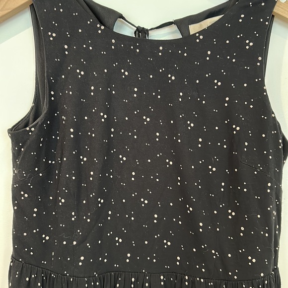 Black small dot print mini dress. - Picture 2 of 3